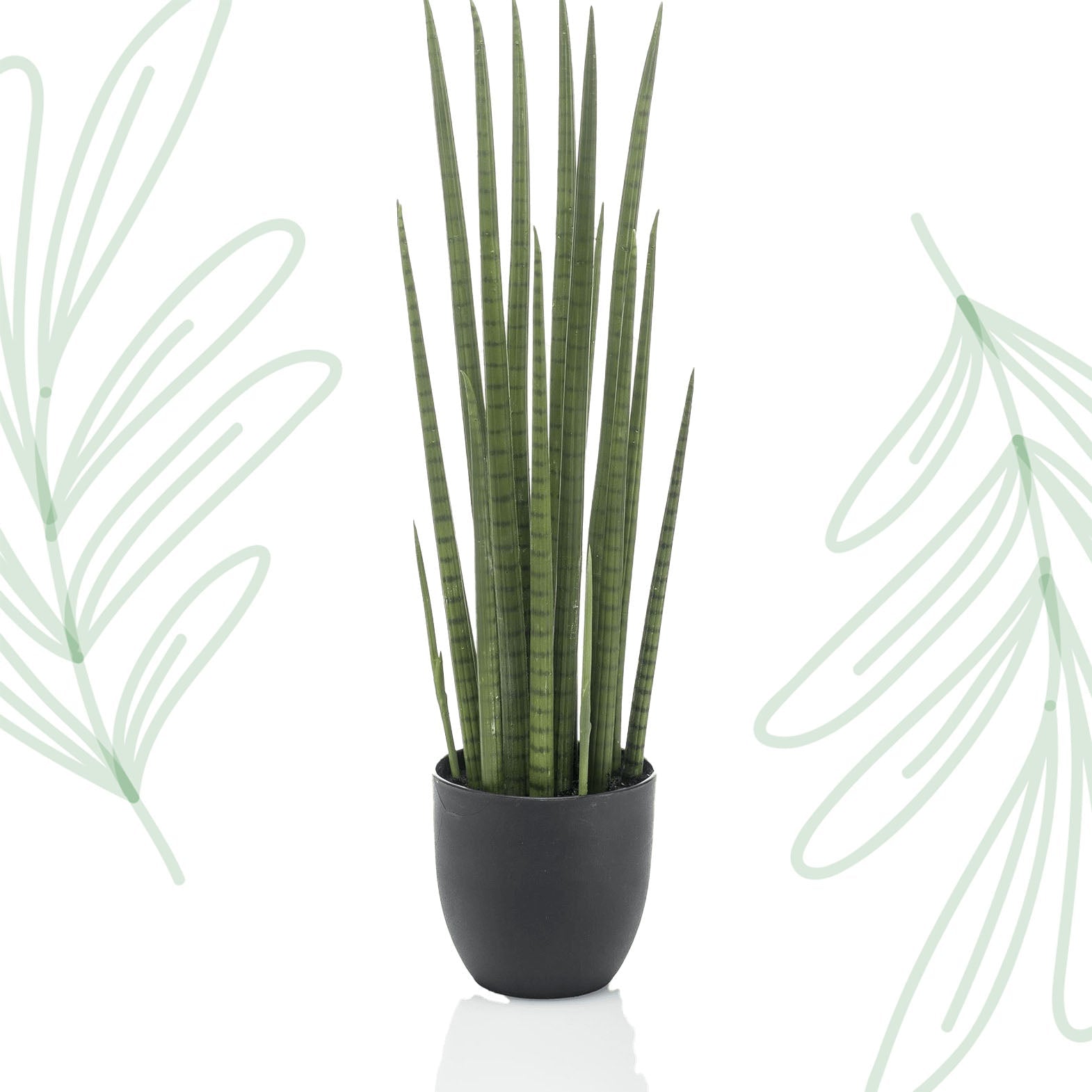 Kunstplant - Sanseveria Cylindrica - Vrouwentong - 70 cm - Forestbloom
