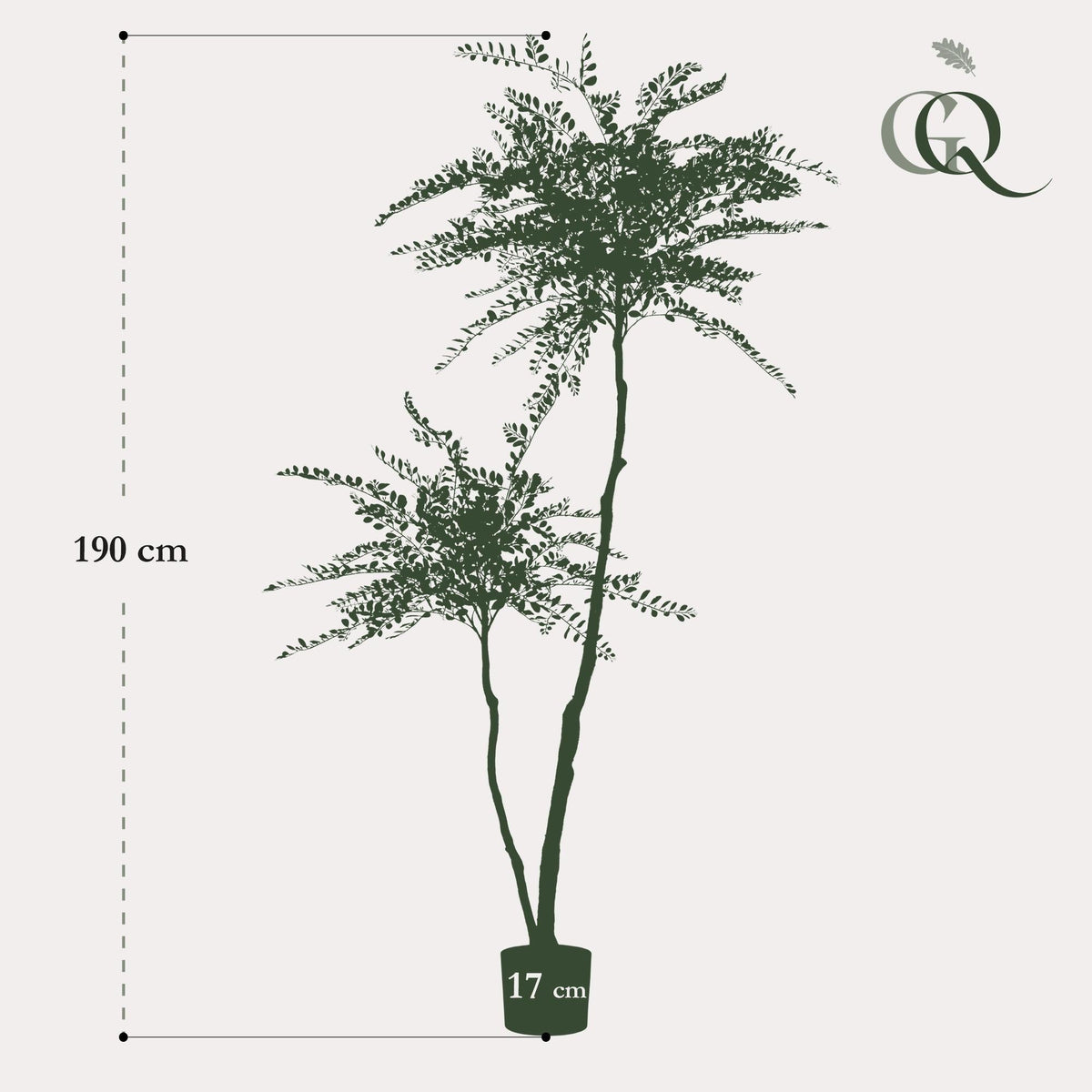 Kunstplant - Sophora tree - Honingboom - 190 cm - Forestbloom