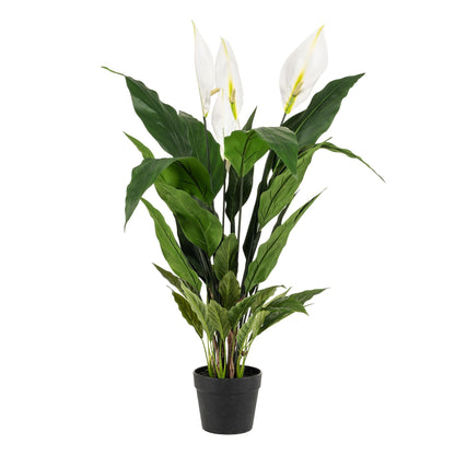 Kunstplant - Spathiphyllum - Lepelplant - 90 cm - Forestbloom