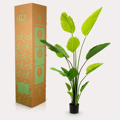 Kunstplant - Strelitzia Nicolai - Paradijsvogelbloem - 150 cm - Forestbloom