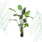 Kunstplant - Strelitzia Nicolai - Paradijsvogelbloem - 230 cm - Forestbloom