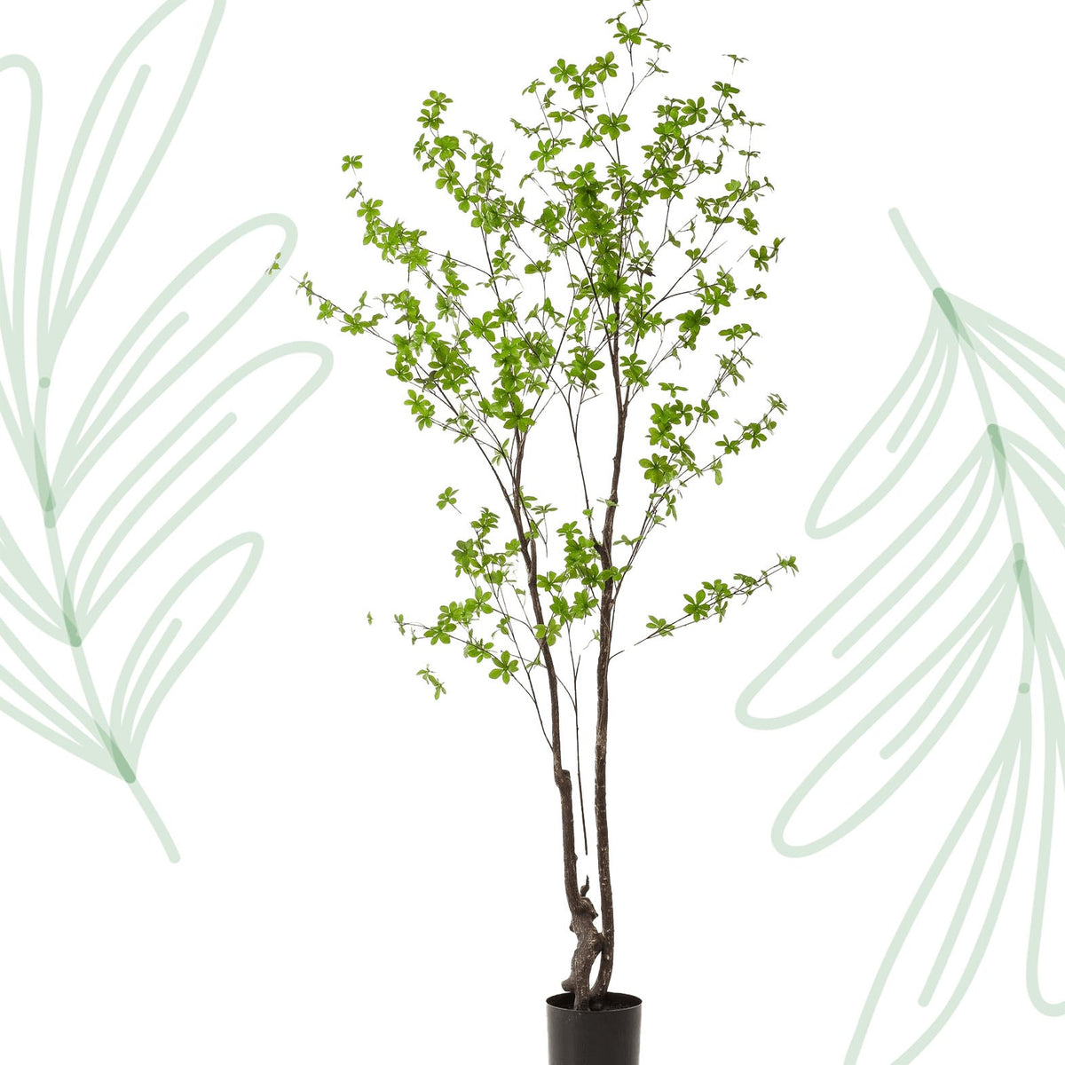 Kunstplant - Tropaeolum Speciosum - Oost Indische Kers - 210 cm - Forestbloom