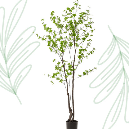 Kunstplant - Tropaeolum Speciosum - Oost Indische Kers - 210 cm - Forestbloom