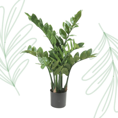 Kunstplant - Zamioculcas - Kamerpalm - 70 cm - Forestbloom