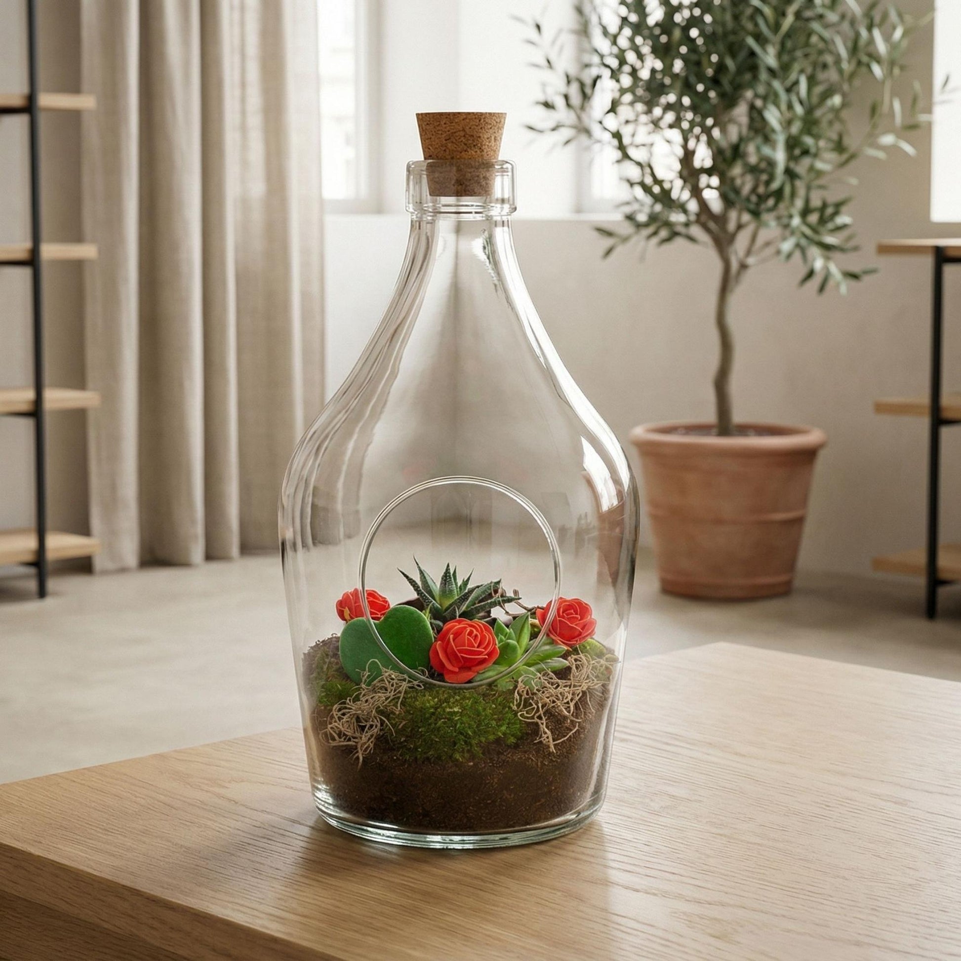 Love in a Bottle - DIY Open Planten terrarium - Forestbloom