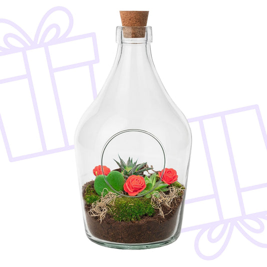 Love in a Bottle - DIY Open Planten terrarium - Forestbloom