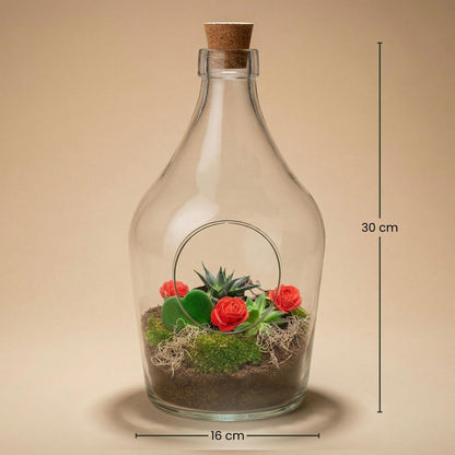 Love in a Bottle - DIY Open Planten terrarium - Forestbloom