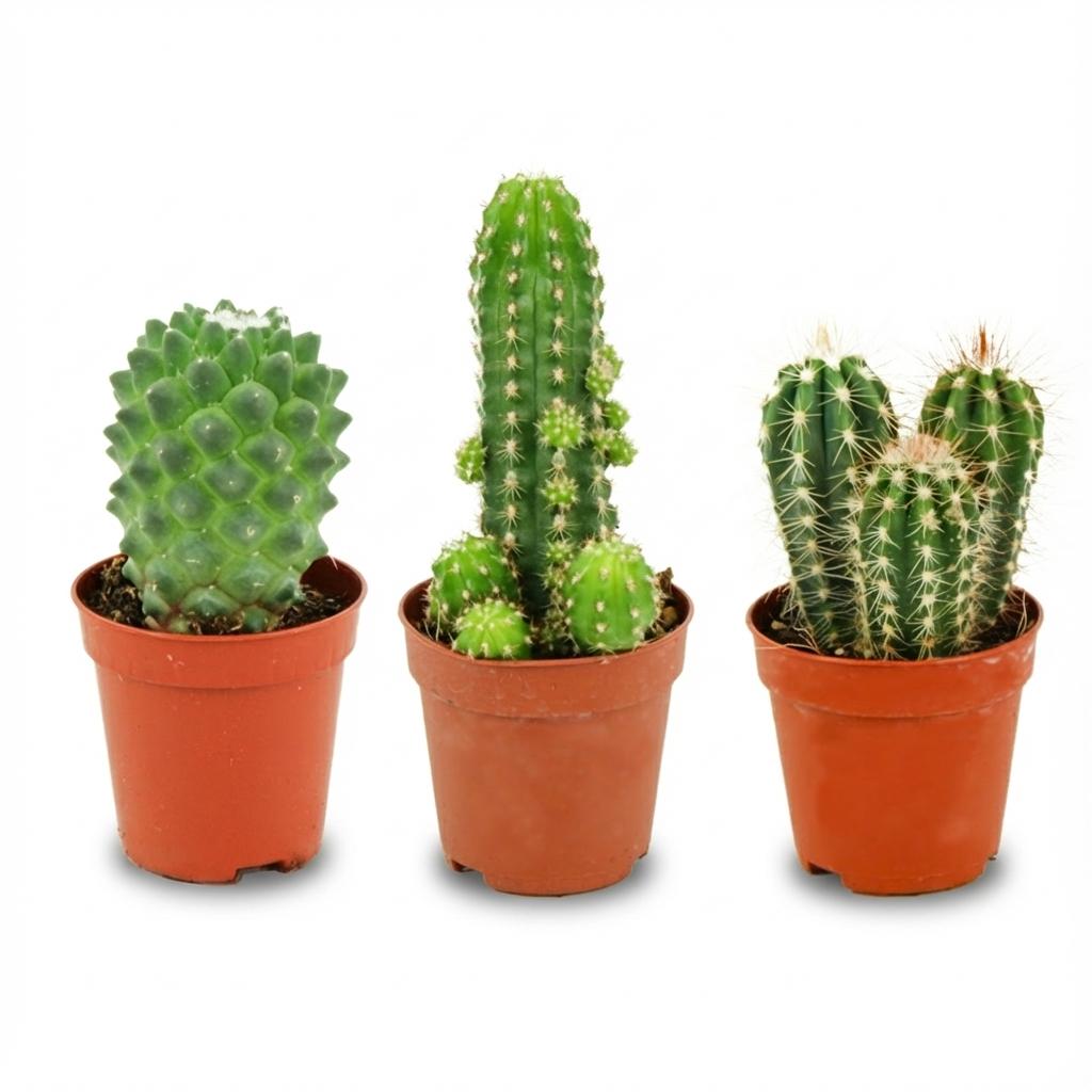 Mini Cactus Set van 3 - Forestbloom