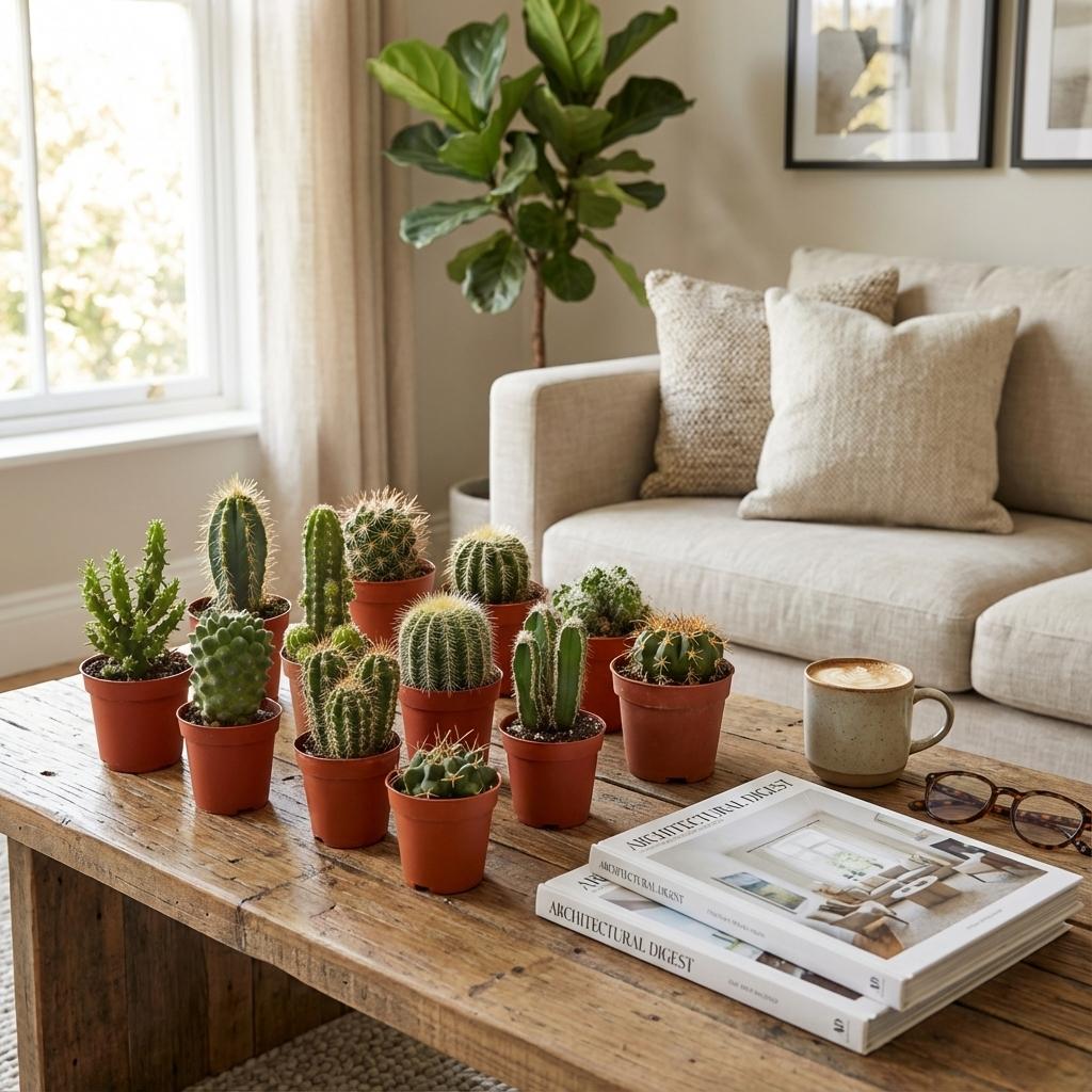 Mini Cactus Set van 9 - Forestbloom