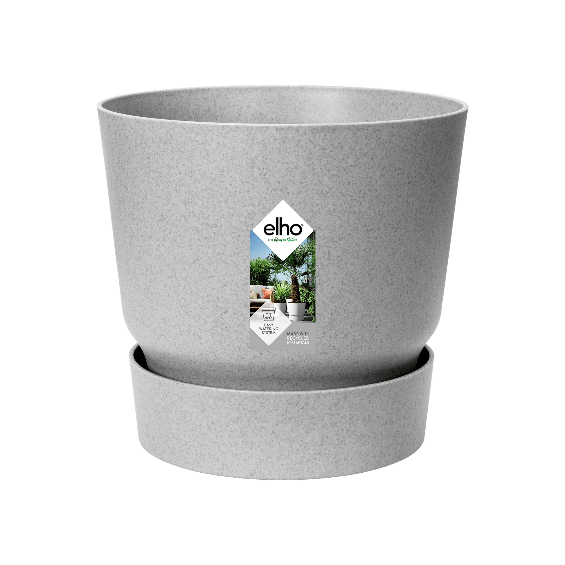 Pot elho Greenville Round grijs - D14 x H13 - Forestbloom