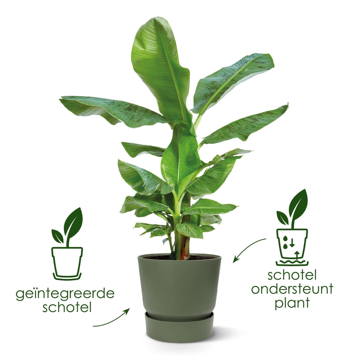 Pot elho Greenville Round grijs - D39 x H37 - Forestbloom