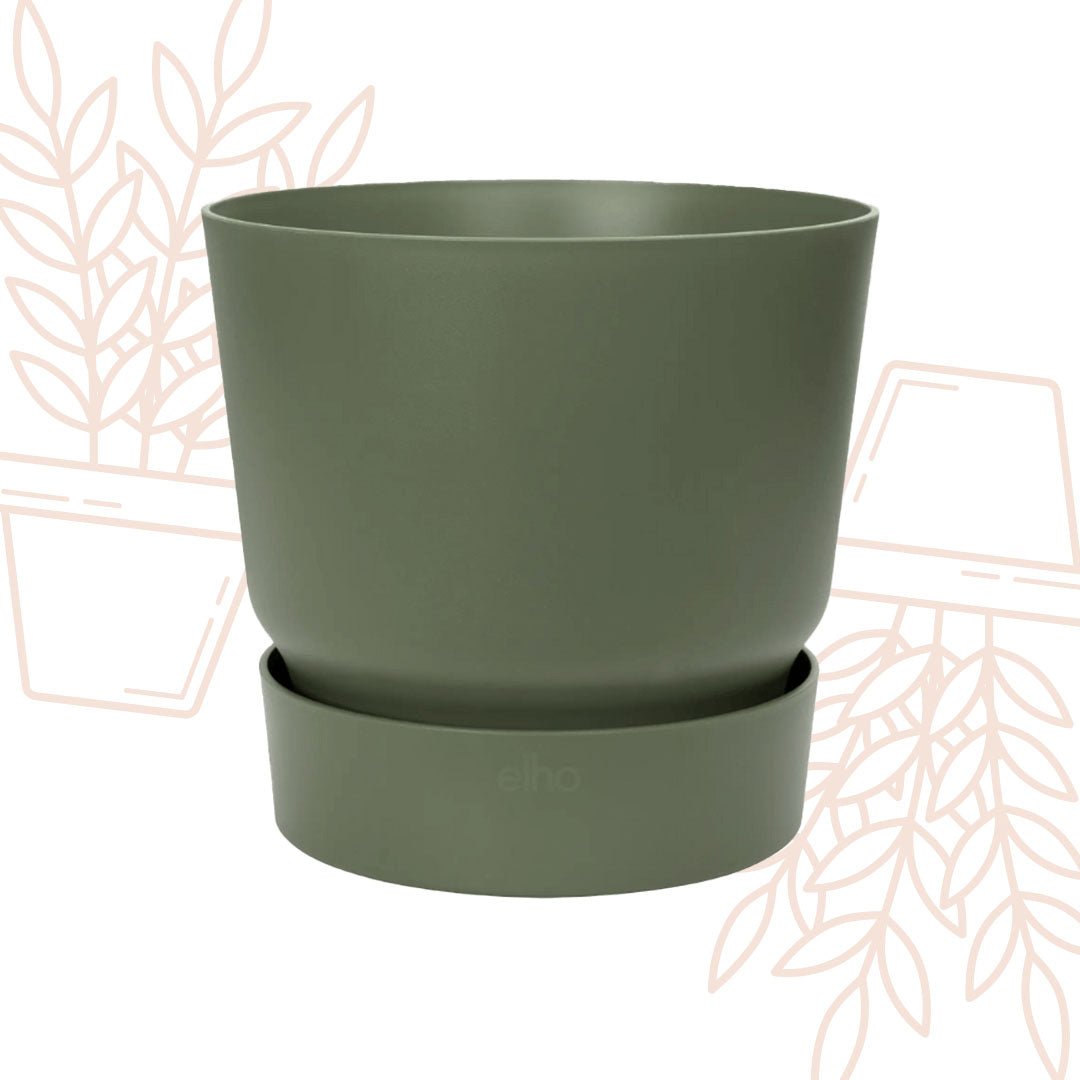 Pot elho Greenville Round groen - D18 x H17 - Forestbloom