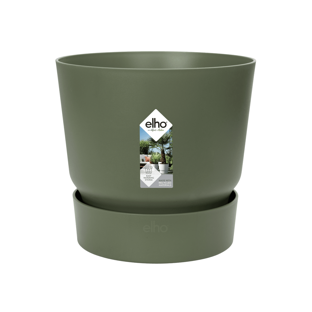Pot elho Greenville Round groen - D30 x H28 - Forestbloom