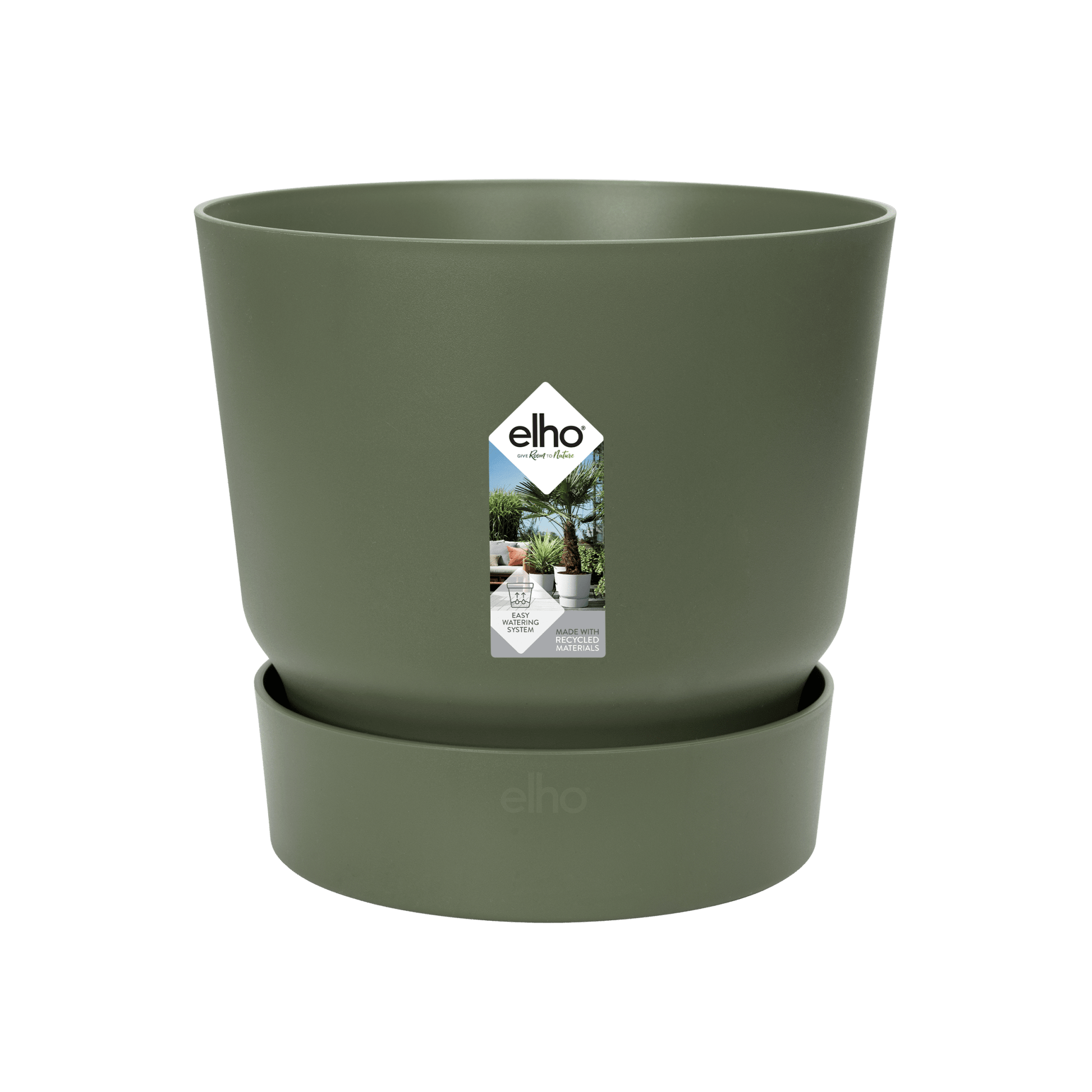 Pot elho Greenville Round groen - D39 x H37 - Forestbloom