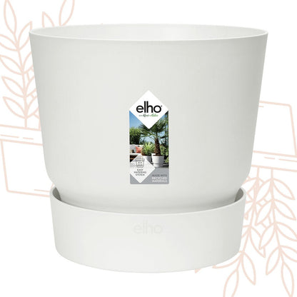 Pot elho Greenville Round wit - D14 x H13 - Forestbloom
