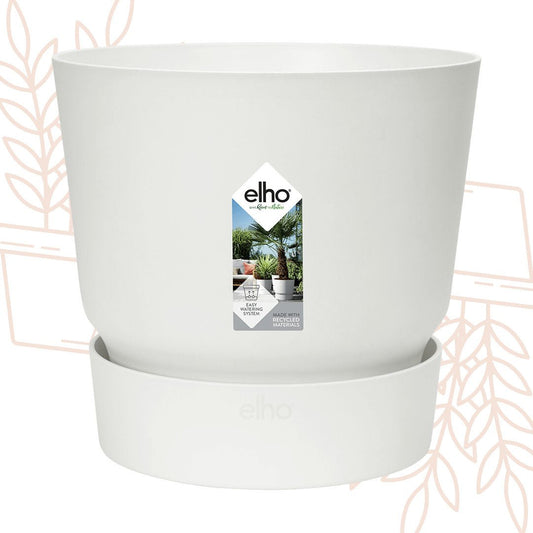 Pot elho Greenville Round wit - D14 x H13 - Forestbloom