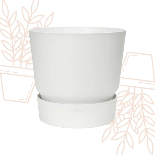 Pot elho Greenville Round wit - D18 x H17 - Forestbloom