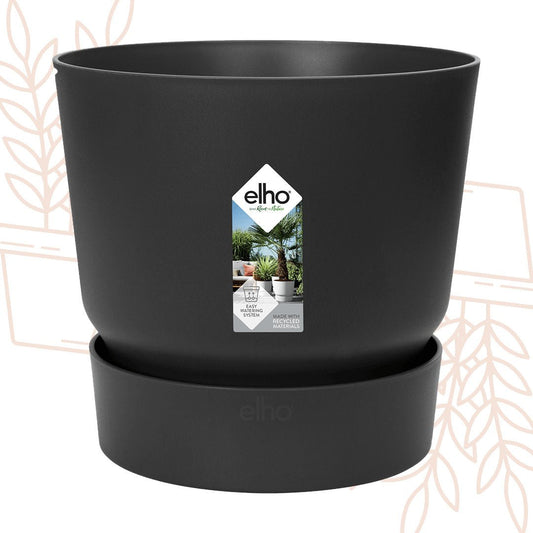 Pot elho Greenville Round zwart - D14 x H13 - Forestbloom