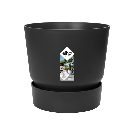Pot elho Greenville Round zwart - D30 x H28 - Forestbloom