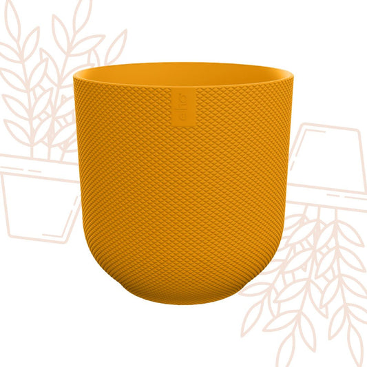 Pot elho Jazz Round amber yellow - D14 x H13 - Forestbloom
