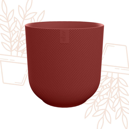 Pot elho Jazz Round tuscan red - D14 x H13 - Forestbloom