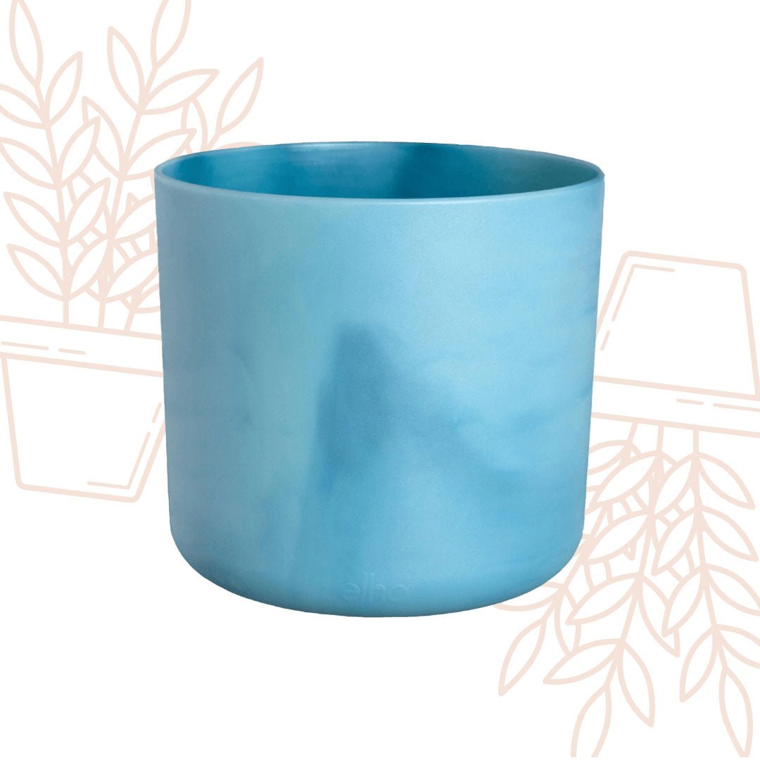 Pot Elho Ocean Round atlantic blue - D14 x H13 - Forestbloom