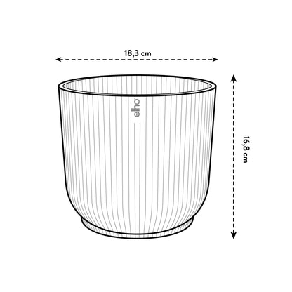 Pot elho Vibes Fold Round wit - D18 x H17 - Forestbloom