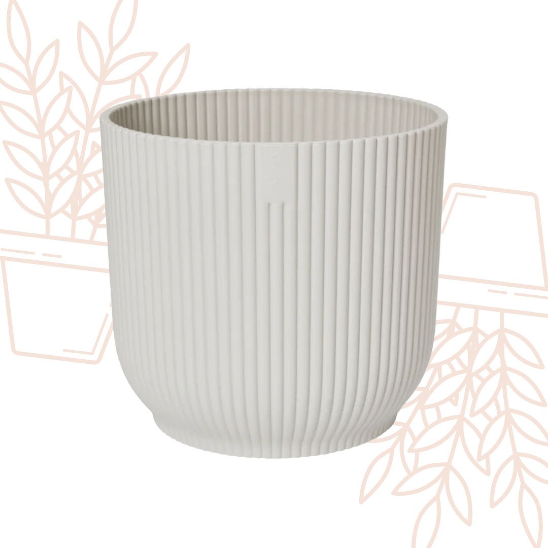 Pot elho Vibes Fold Round wit - D25 x H23 - Forestbloom