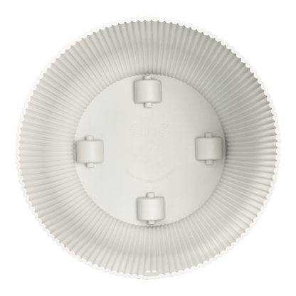 Pot elho Vibes Fold Round wit - including wheels - D35 x H33 - Forestbloom