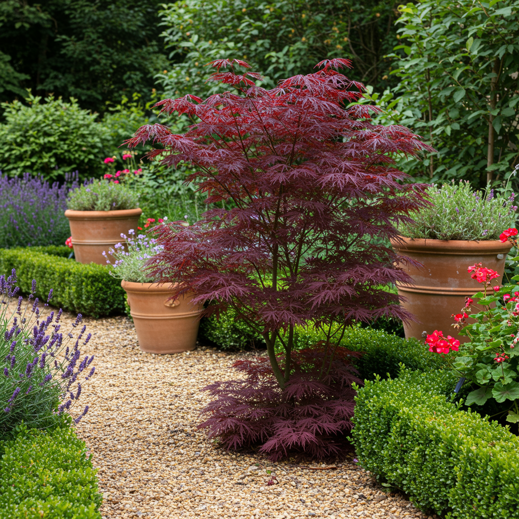 Terrasplant - Japanse Esdoorn - Acer palmatum Bloodgood - Forestbloom