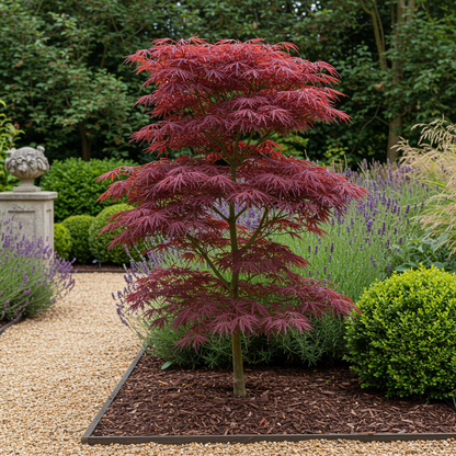 Terrasplant - Japanse Esdoorn - Acer palmatum Trompenburg - 2 Planten - Forestbloom