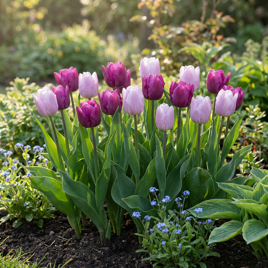 120x Tulipa Candy Purple Prince mix - Tulp Candy Purple Prince mix - Diversen - Voorjaarsbloeier - Bolmaat 11/12