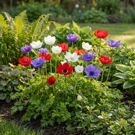 120x Anemone de Caen Mix - Klaproosanemoon de Caen mix - Diversen - Voorjaarsbloeier - Bolmaat 5/6