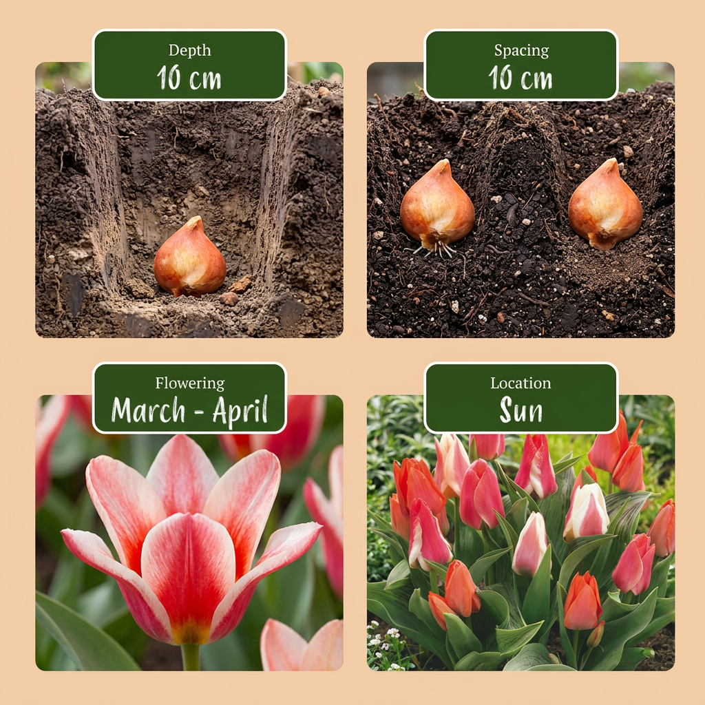 160x Tulipa Greigii mix - Greigii-tulp mix - Diversen - Voorjaarsbloeier - Bolmaat 11/14
