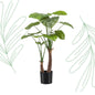 Kunstplant - Alocasia - Olifantsoor - 110 cm - Forest Plants