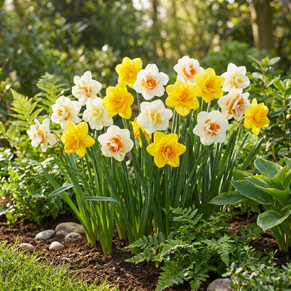 120x Narcissus Double mix - Gevulde narcis mix - Diversen - Voorjaarsbloeier - Bolmaat 10/12