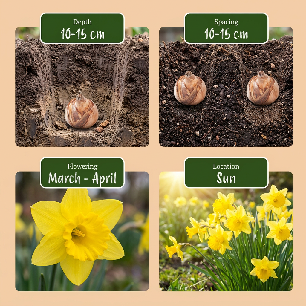 120x Narcissus Carlton - Gele narcis - Geel - Voorjaarsbloeier - Bolmaat 12/14