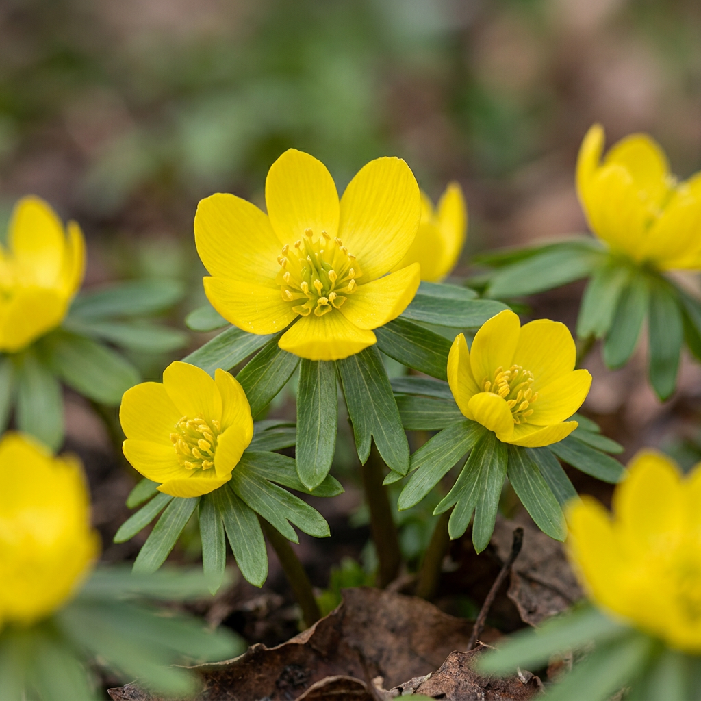 100x Eranthis Cilicica - Cilicisch winterakoniet - Geel - Voorjaarsbloeier - Bolmaat 4/5