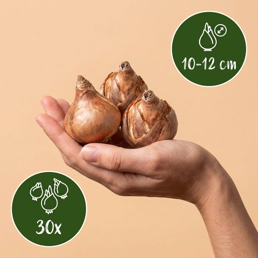 30x Narcissus Recurvus - Witte fazantoog - Wit - Voorjaarsbloeier - Bolmaat 10/12