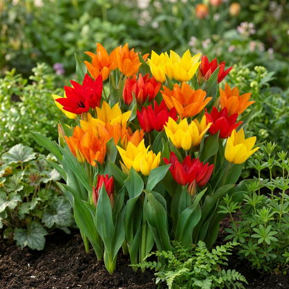 200x Tulipa Praestans Mix - Tulipa Praestans Mix - Diversen - Voorjaarsbloeier - Bolmaat 8/9