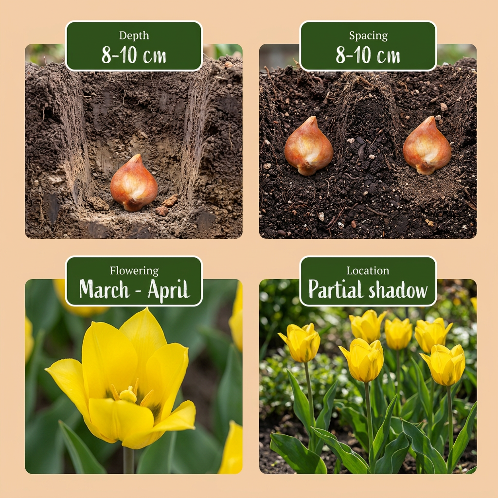160x Tulipa Sylvestris - Bosdravik - Geel - Verwilderingsbol - Bolmaat 5/6