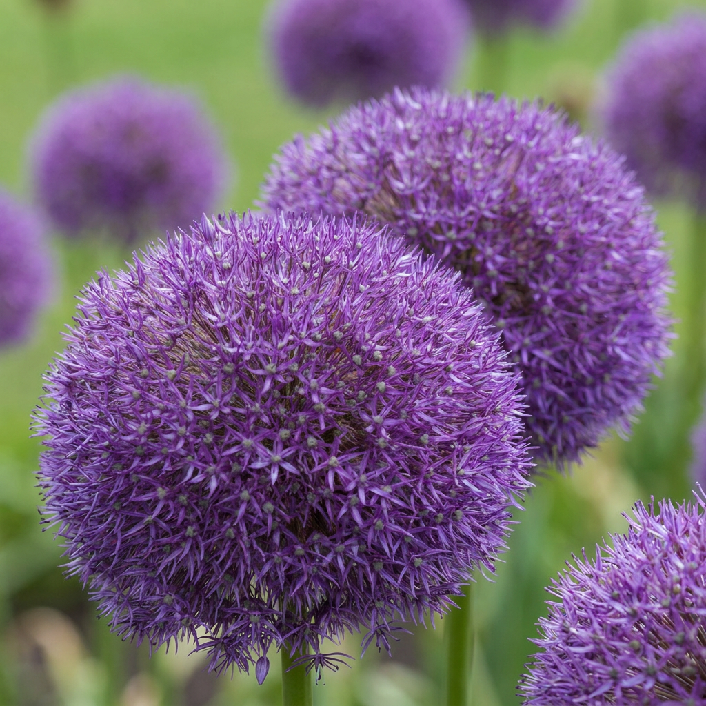 4x Allium Pinball Wizard - Sierui Tovenaarsbal - Paars - Zomerbloeier - Bolmaat 18/20