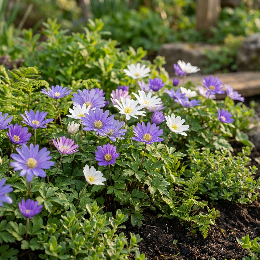 200x Anemone Blanda mix - Griekse anemoon mix - Diversen - Verwilderingsbol - Bolmaat 4/5
