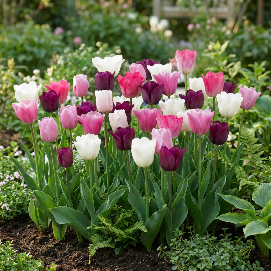 48x Tulipa Pastel mix - Pastel tulp mix - Diversen - Voorjaarsbloeier - Bolmaat 11/12