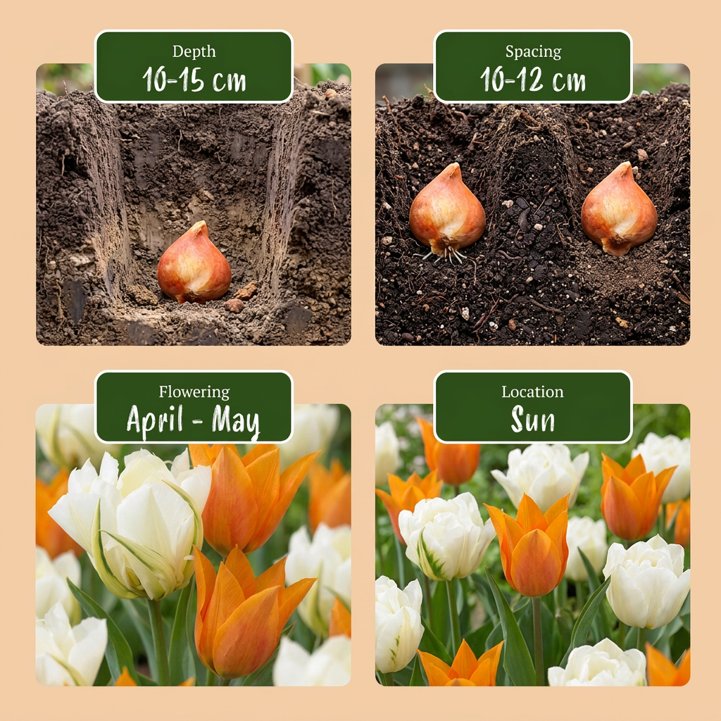 120x Tulipa Sunbath - Tulp Sunbath - Geel en Wit - Voorjaarsbloeier - Bolmaat 11/12