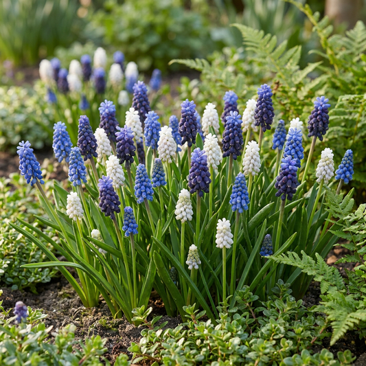 100x Muscari Magic mix - Druifhyacint - Diversen - Verwilderingsbol - Bolmaat 7/8