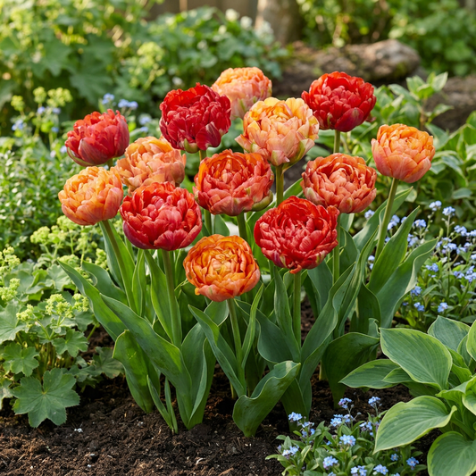 24x Tulipa Gudoshnik Double - Gevuldbloemige tulp Gudoshnik - Diversen - Voorjaarsbloeier - Bolmaat 11/12