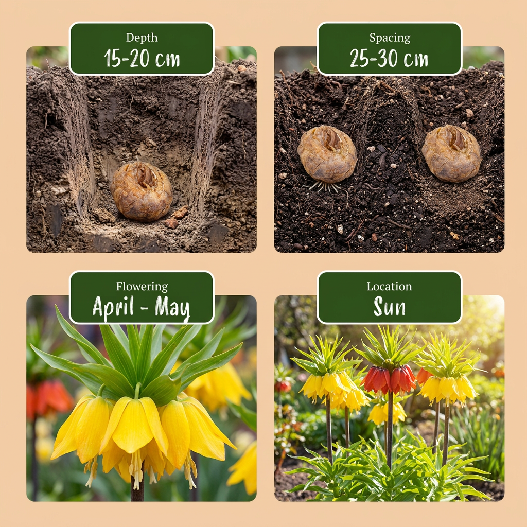 24x Fritillaria Imperialis Mix - Keizerskroon mix - Diversen - Voorjaarsbloeier - Bolmaat 18/20