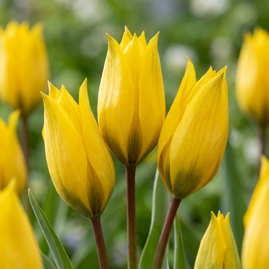 160x Tulipa Sylvestris - Bosdravik - Geel - Verwilderingsbol - Bolmaat 5/6