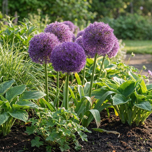 8x Allium Pinball Wizard - Sierui Tovenaarsknikker - Paars - Zomerbloeier - Bolmaat 18/20